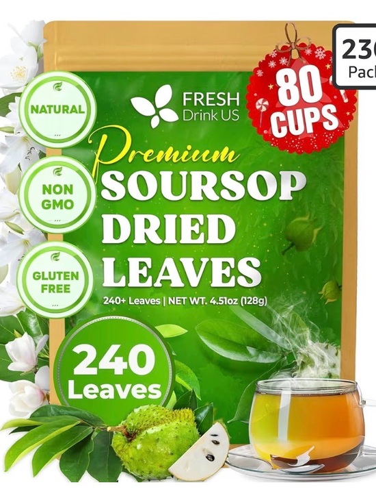 Other - Fresh Drink US Premium Soursop Dried Leaves - Green Packaging